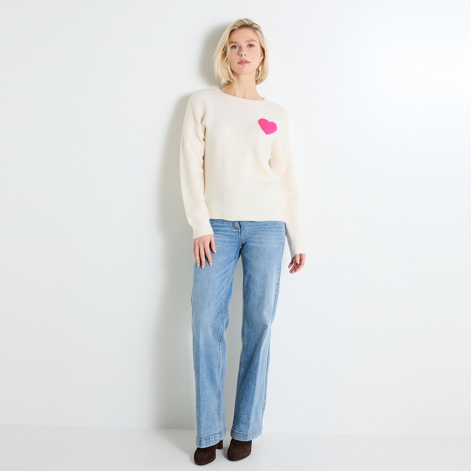 Pull manches longues femme