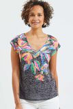 T-shirt fleuri femme