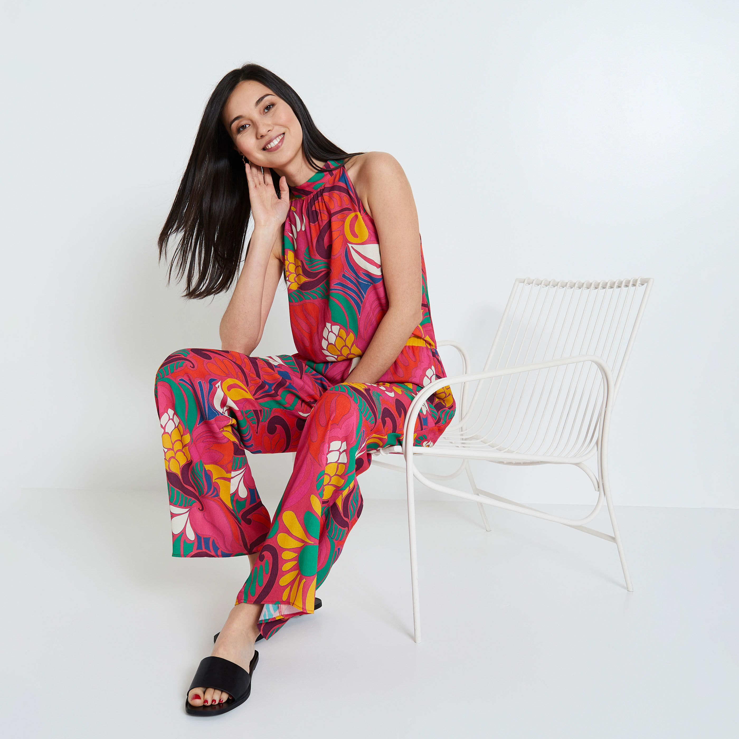 Combinaison imprim&eacute;e femme