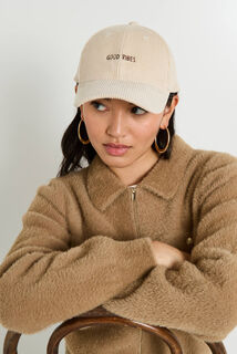 Casquette en velours femme