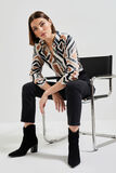 Chemise imprimée femme