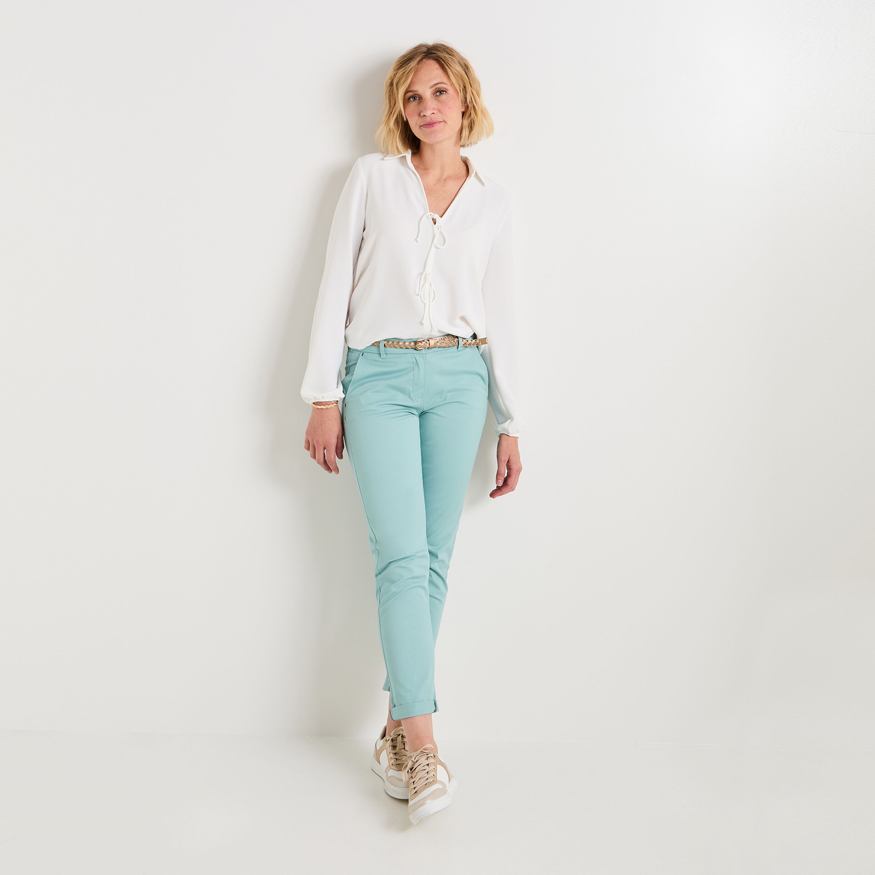 Pantalon chino femme