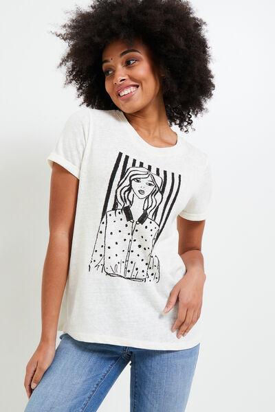 Tshirt print femme 