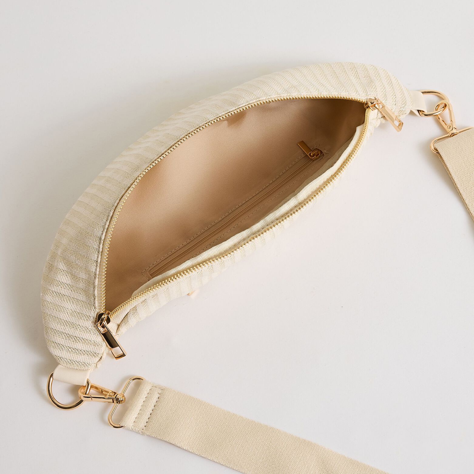 Sac banane rayé femme