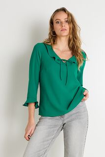 Blouse à volants femme