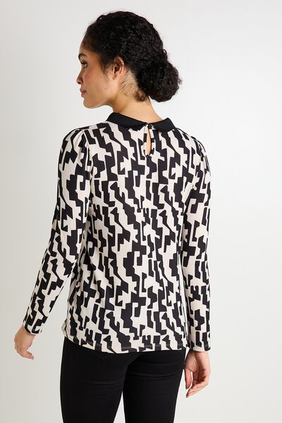 T-shirt col chemise femme