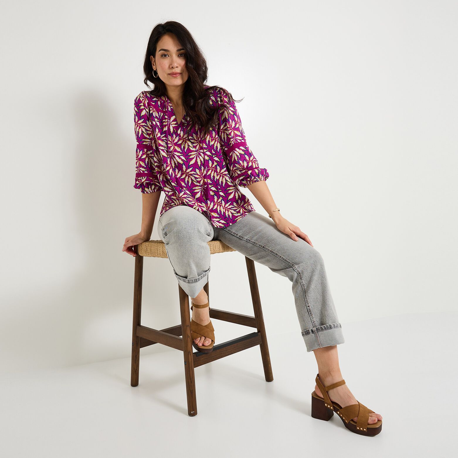 Blouse imprimée femme