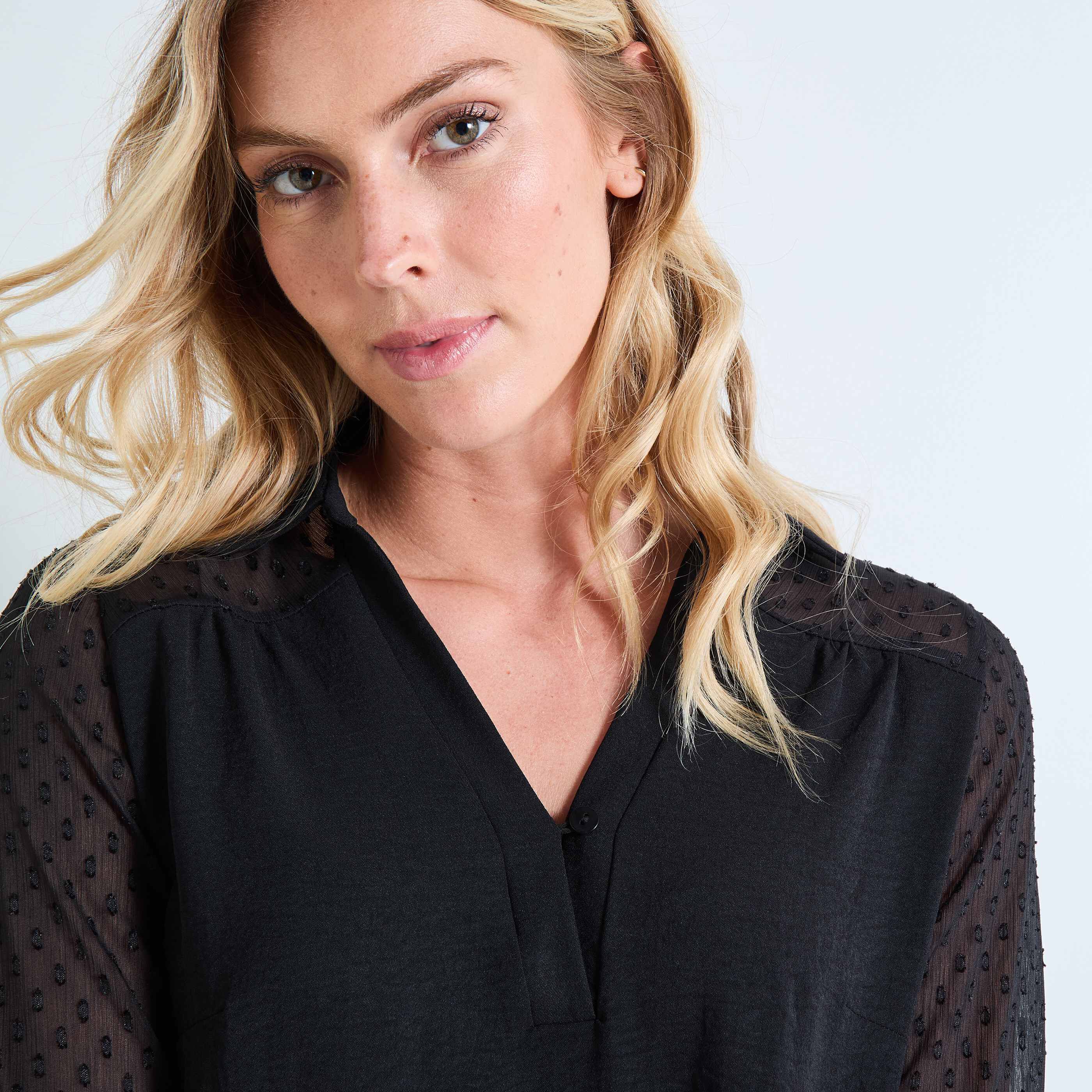 Liquette col V femme