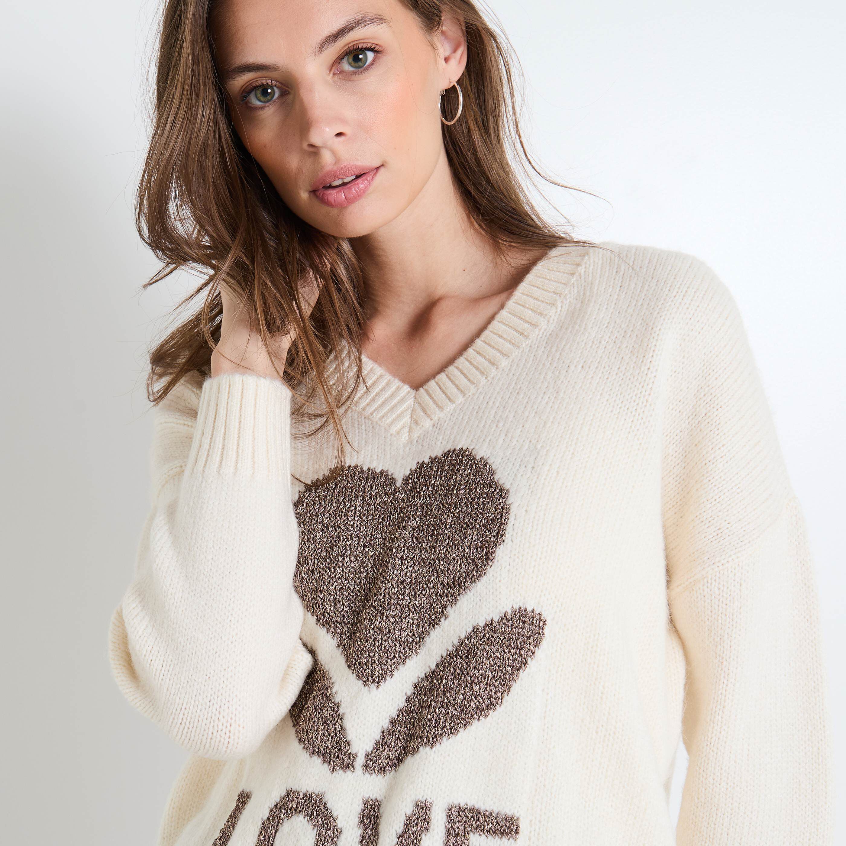 Pull manches longues femme