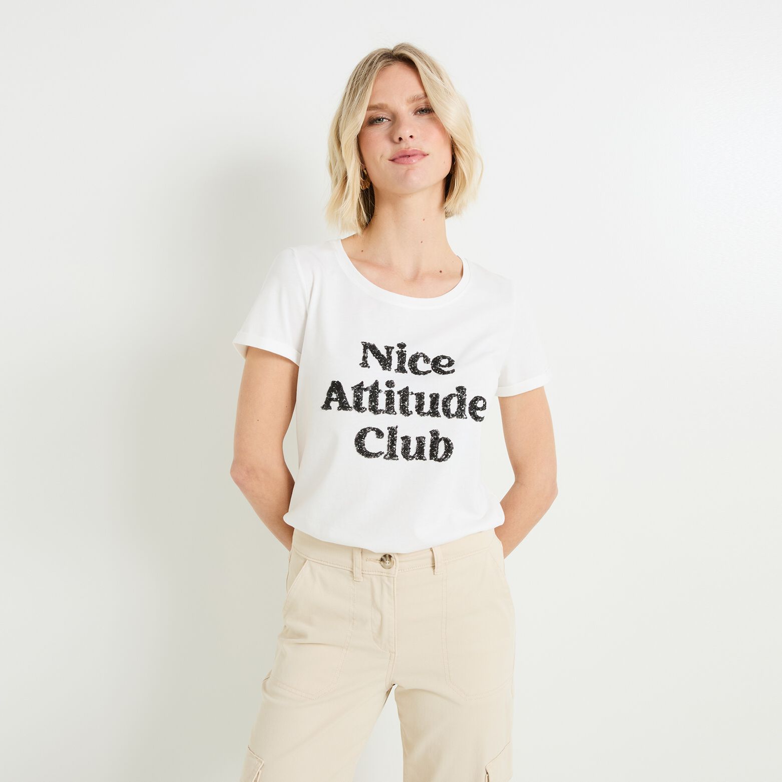 Tshirt sequins femme