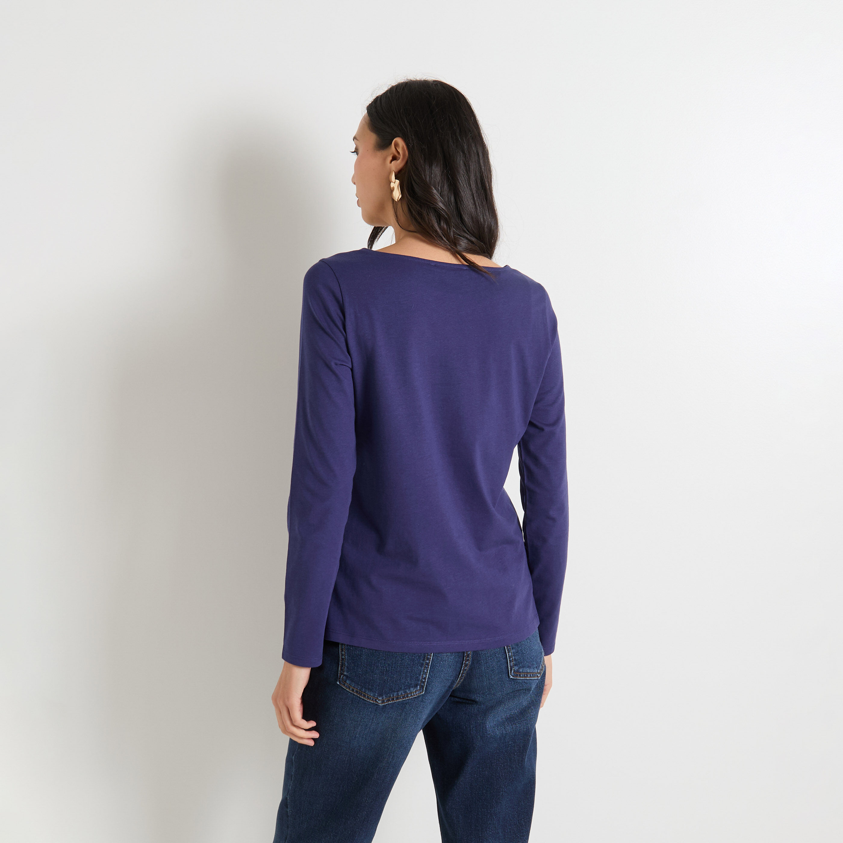 T-shirt col bateau femme