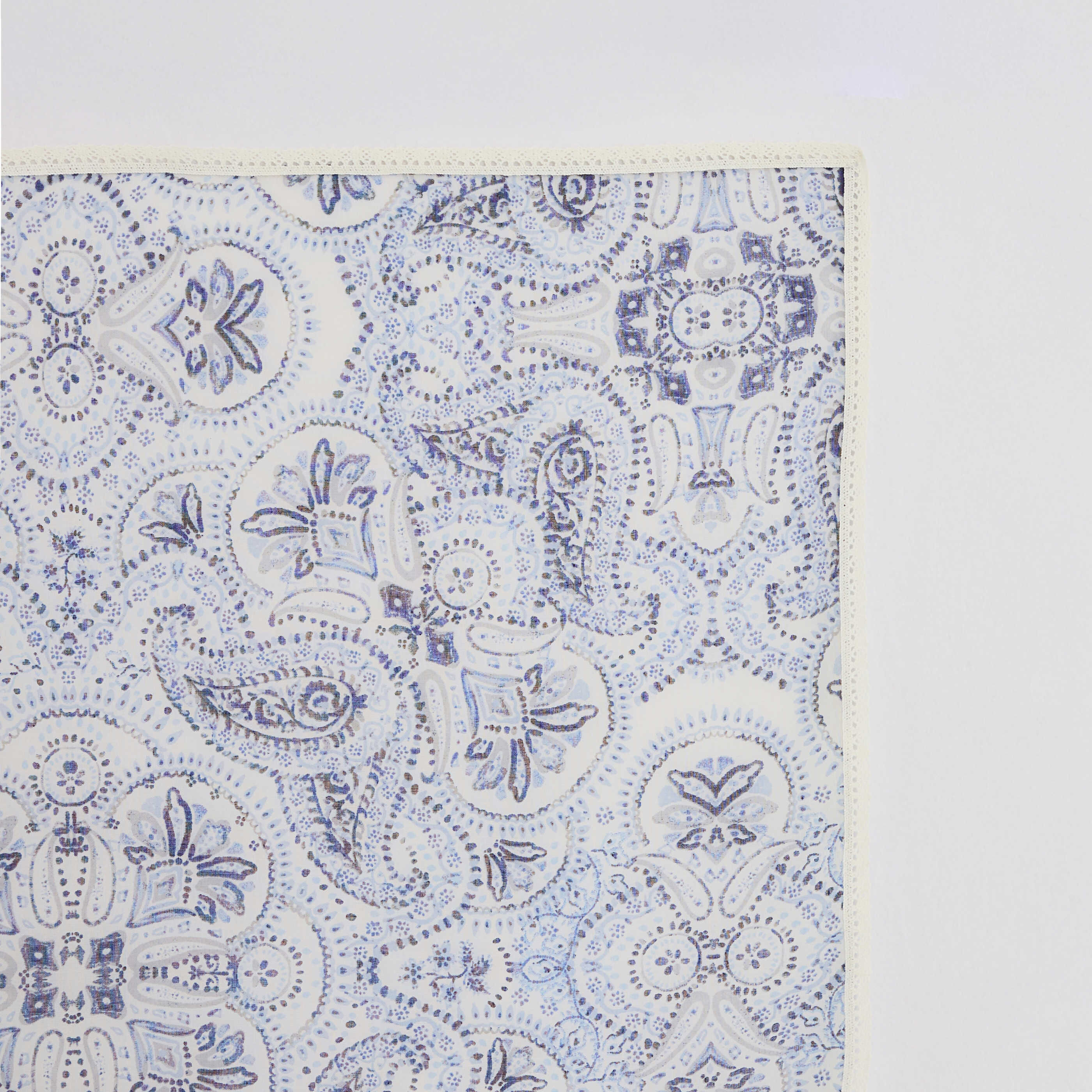 Foulard carr&eacute; imprim&eacute; paisley femme
