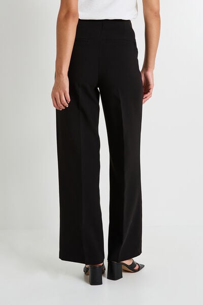 Pantalon large à pont femme