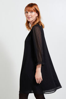 Robe col V femme