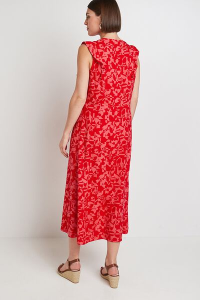 Robe longue imprimée femme
