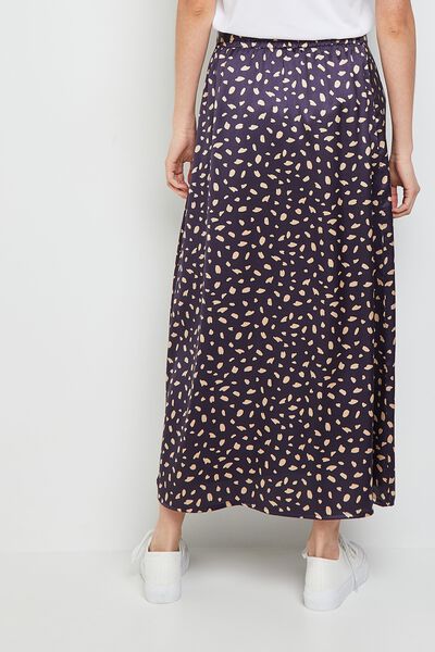 Jupe longue satinée femme