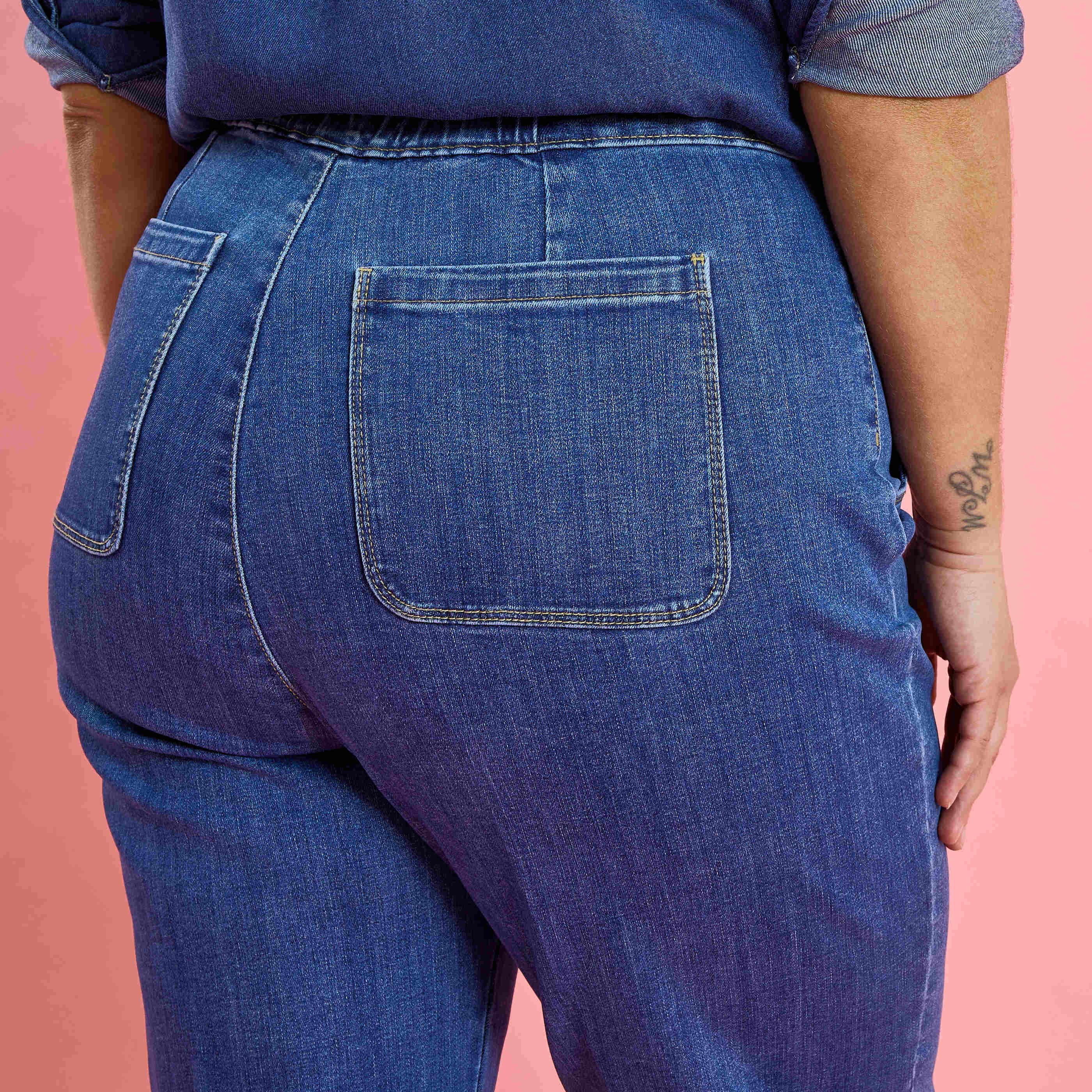 Jean flare POMPON F02 femme