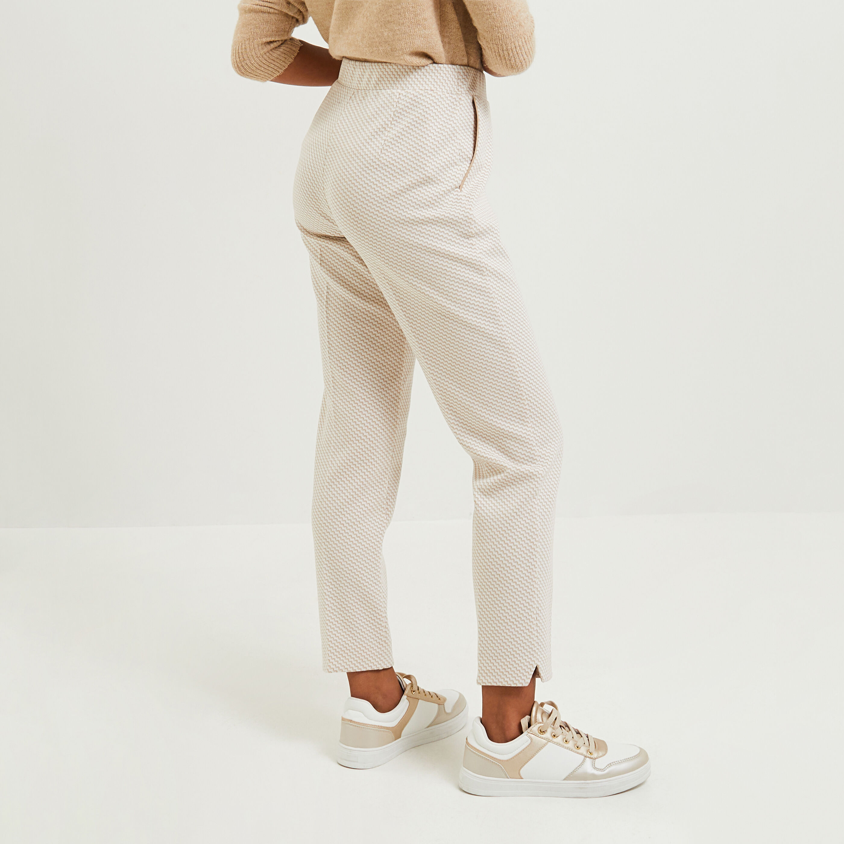 Pantalon maille 2025 femme