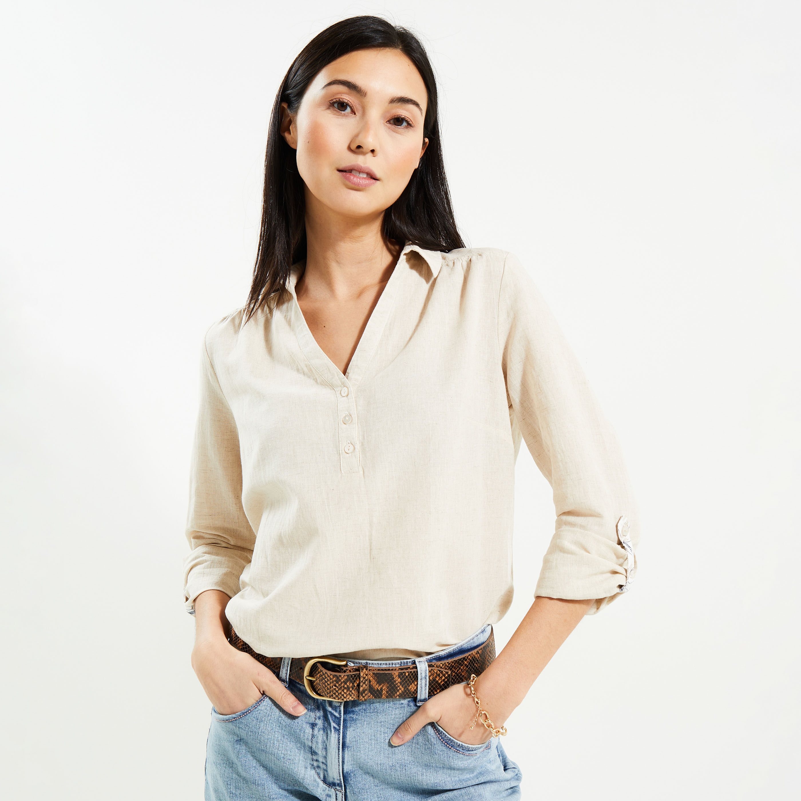 Blouse best sale lin femme