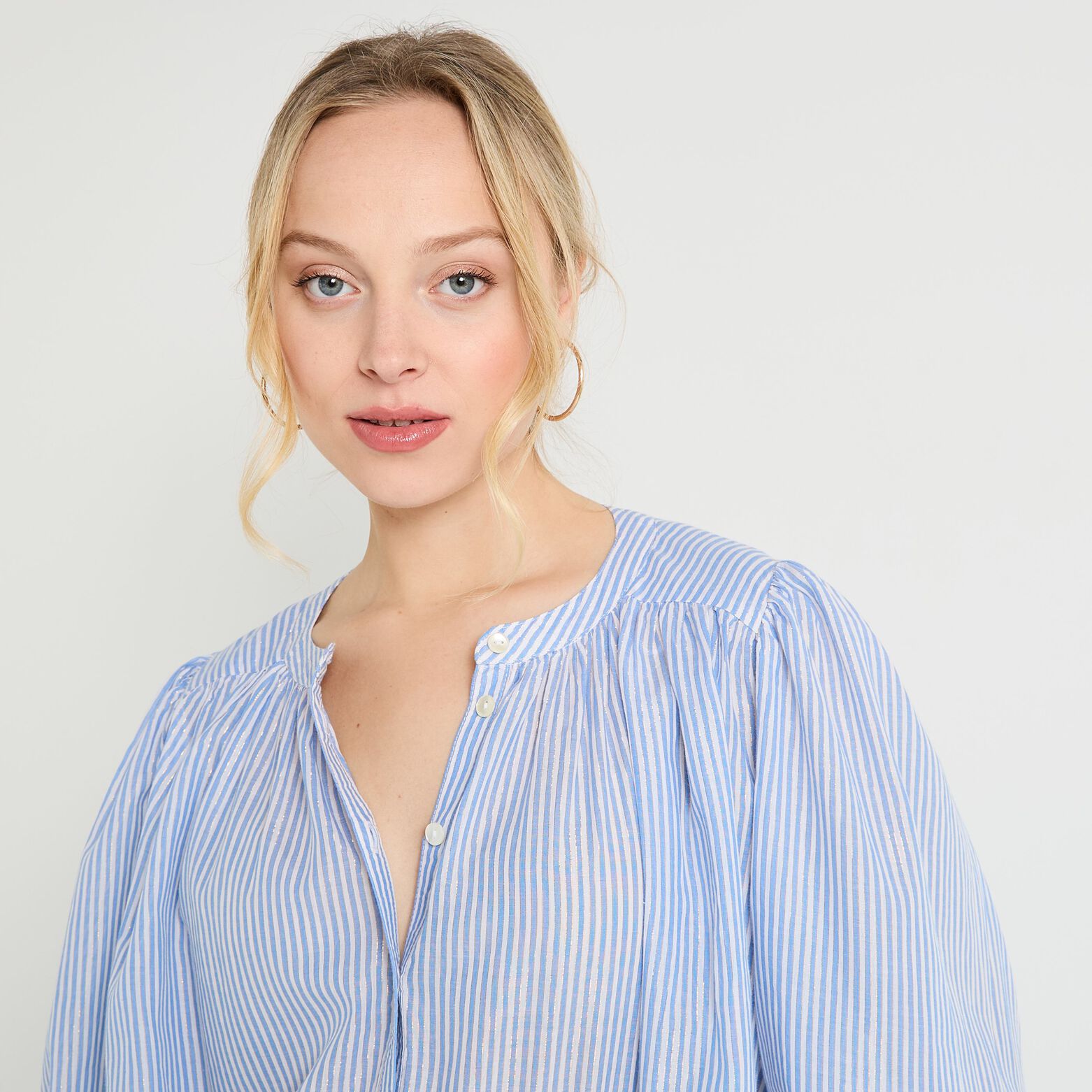 Chemise oversize rayée femme