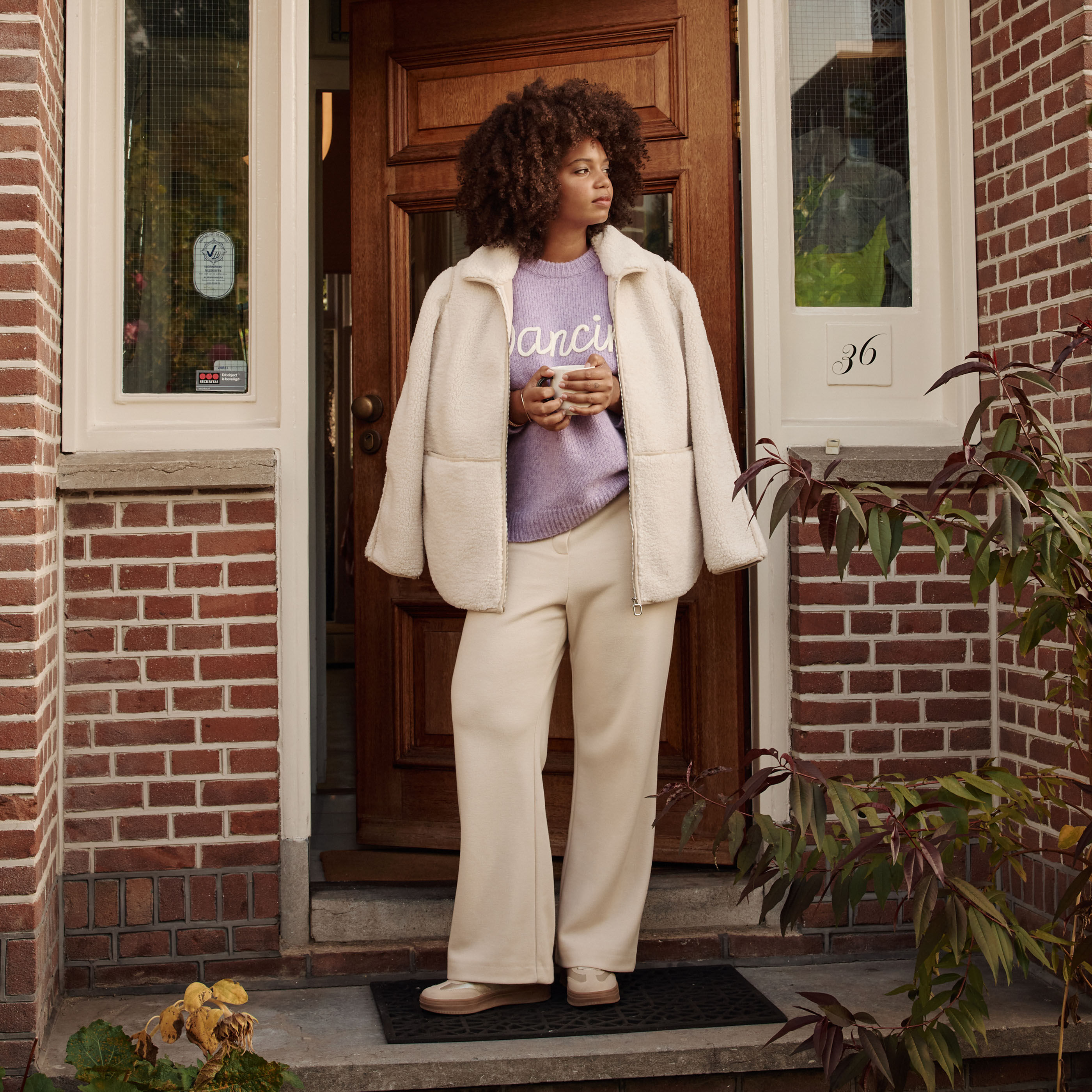 Pantalon en maille femme