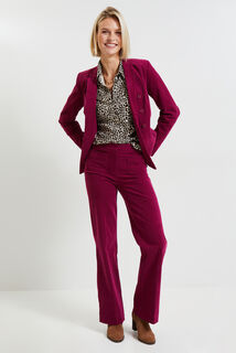 Pantalon large velours femme