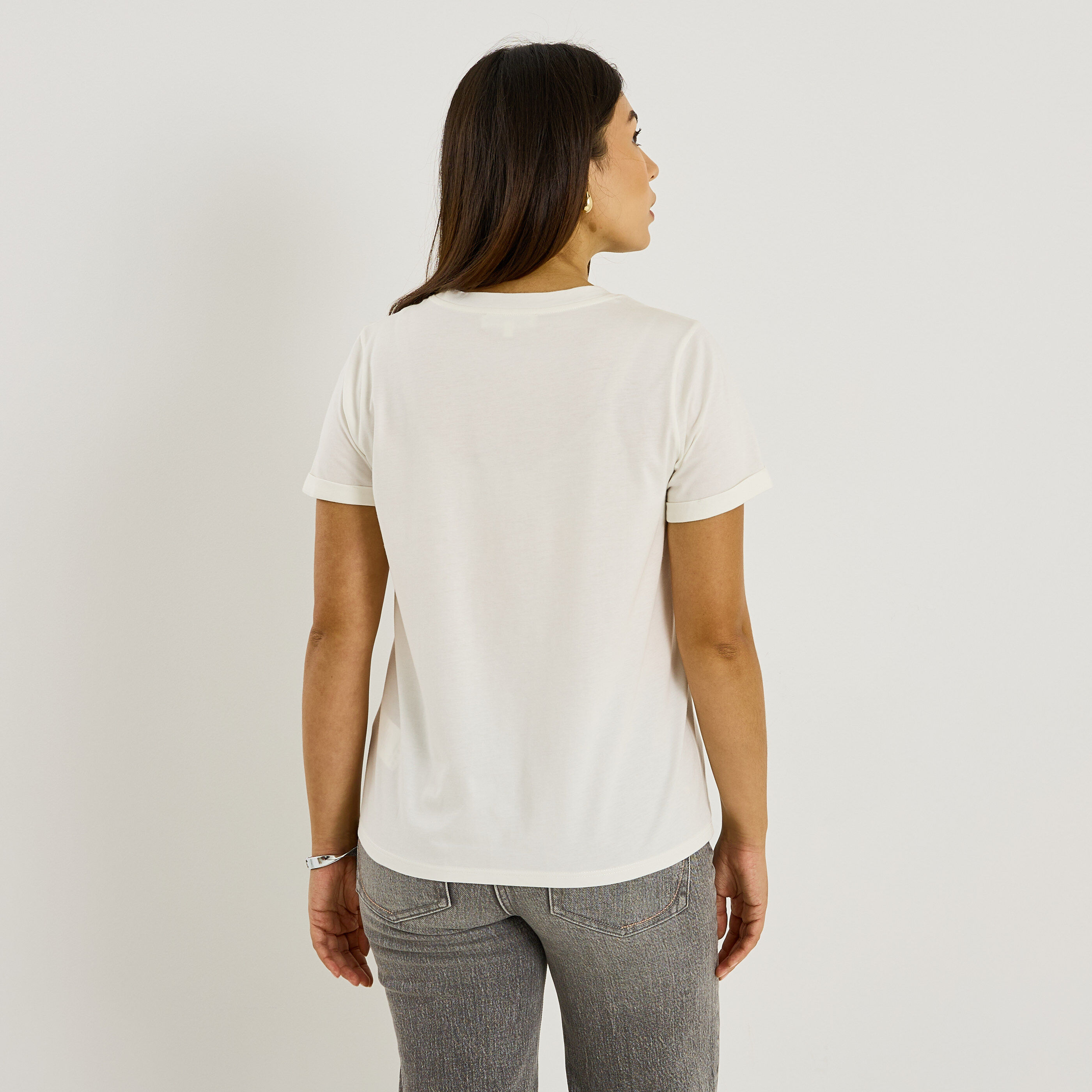 T-shirt print imprim&eacute; l&eacute;opard femme