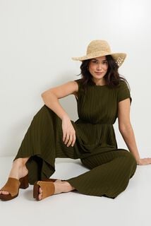 Combinaison plissée femme