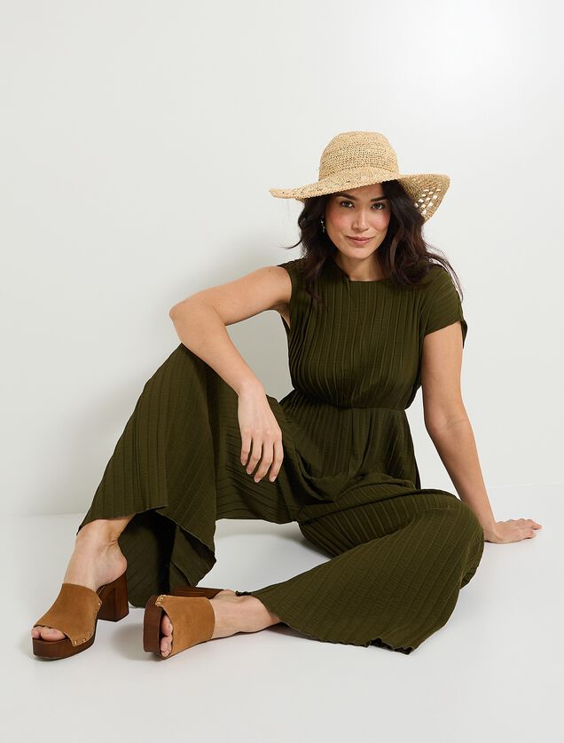 Combinaison plissée femme
