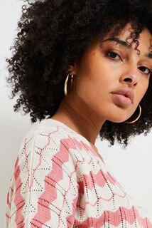 Pull maille ajourée femme