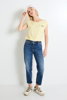 T-shirt col bateau femme