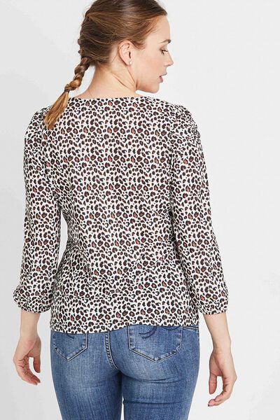 T-shirt imprimé léopard femme
