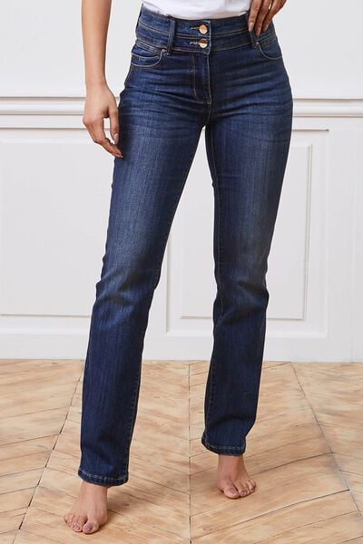 Jean droit taille haute ROME femme