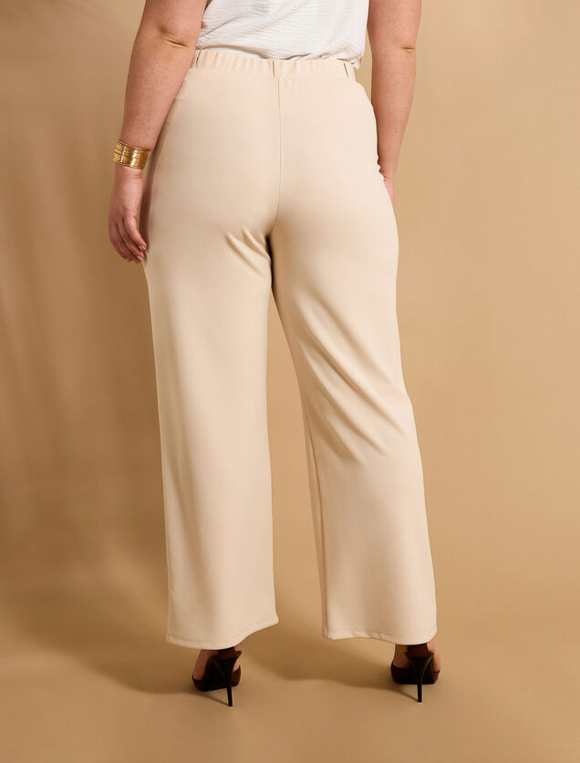 Pantalon large en maille femme