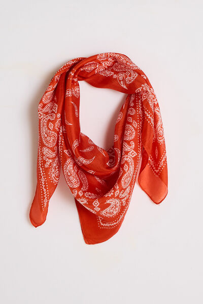 Foulard carré en soie femme