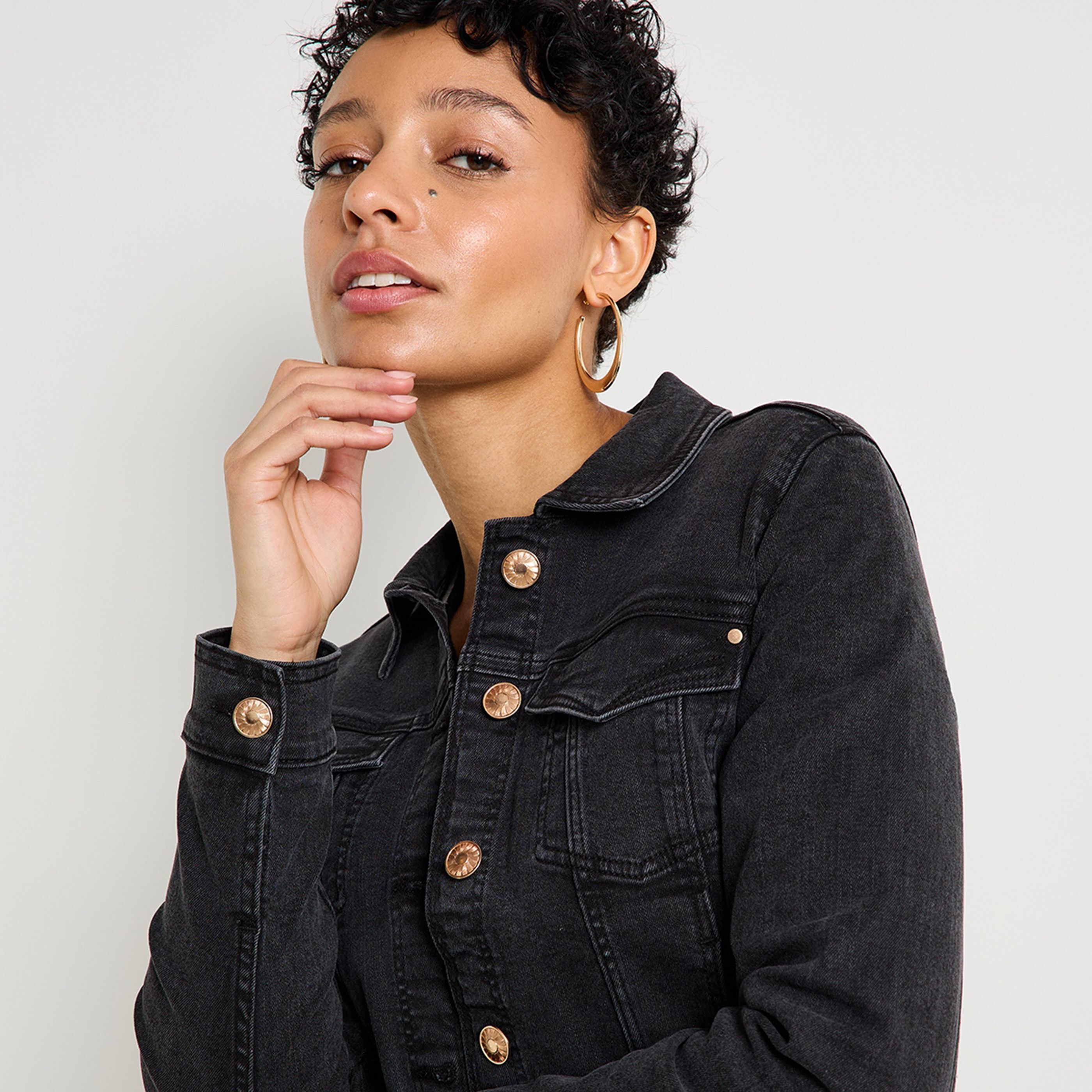 Veste en denim femme