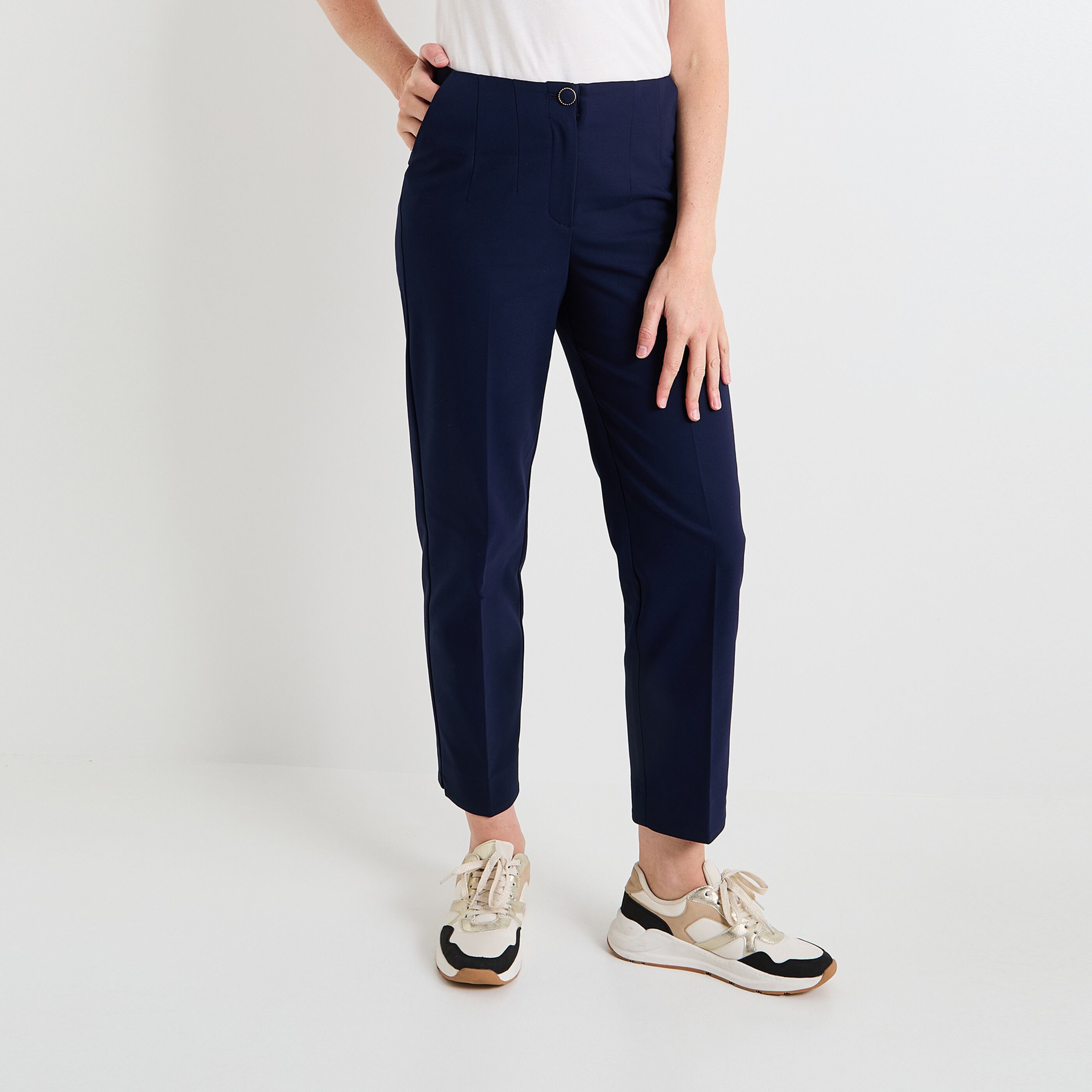 Pantalon cigarette femme