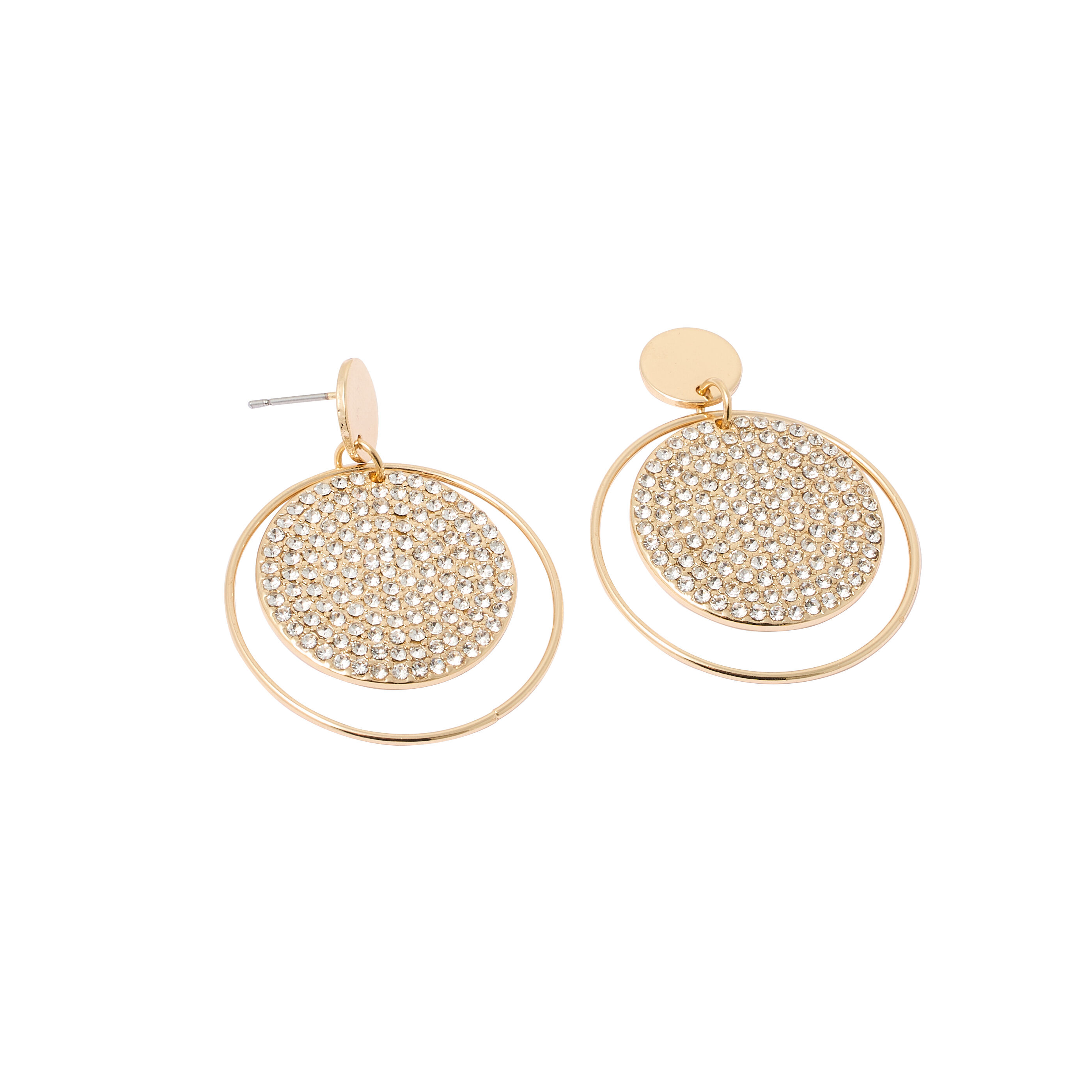 Boucles d'oreilles cercles et disques 