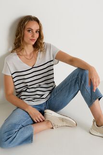 Pull manches courtes femme