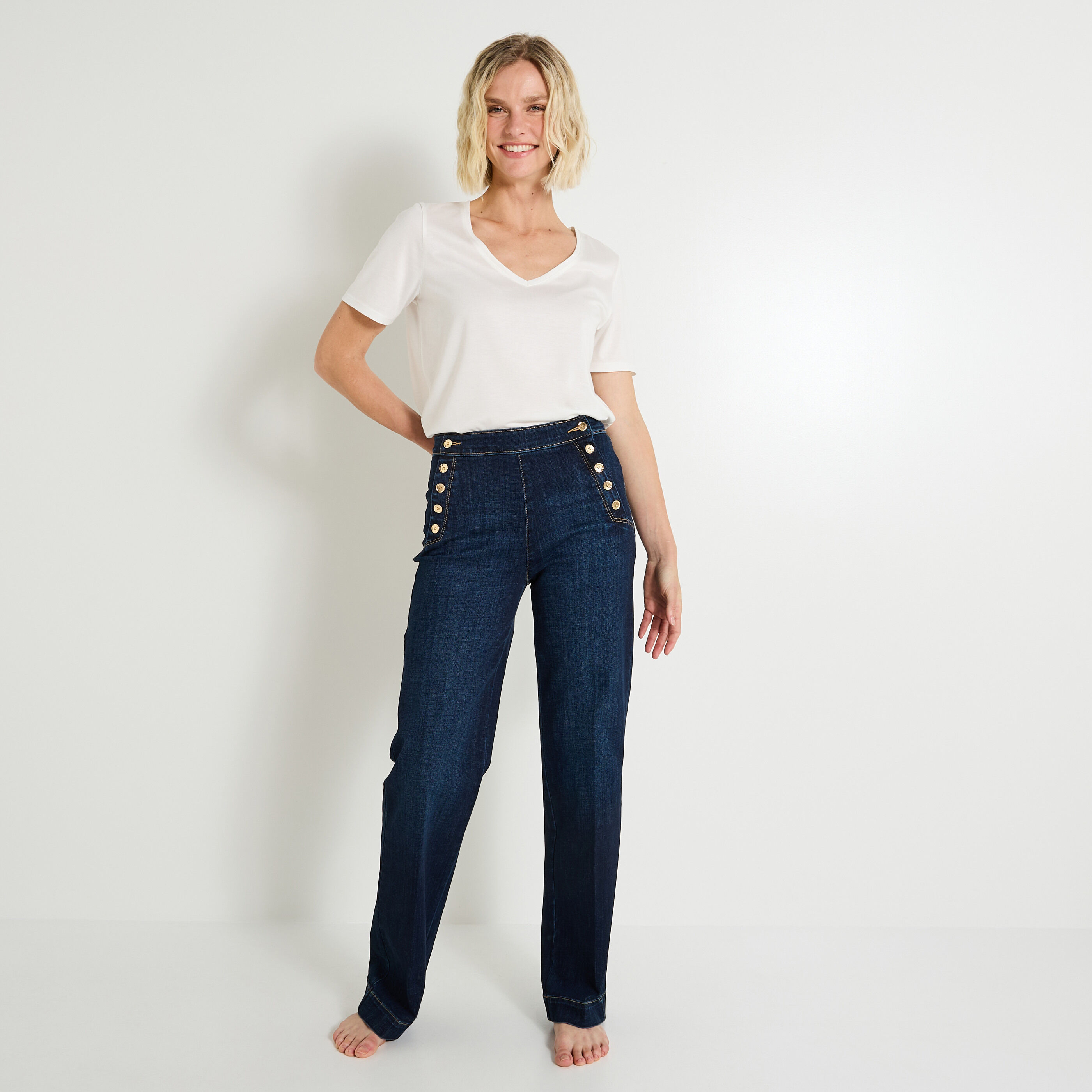 Jean flare Tall TPOMPON F02 femme