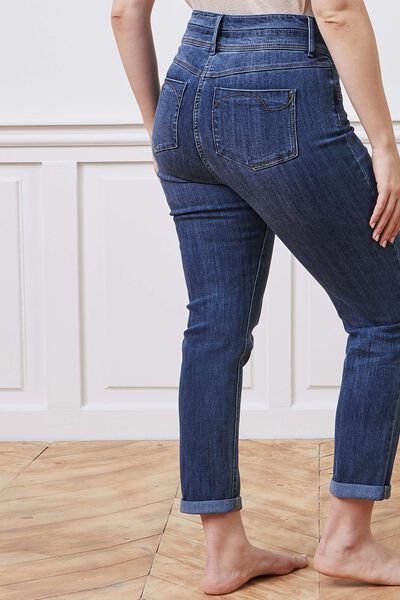 Jean raccourci taille haute HANOI femme