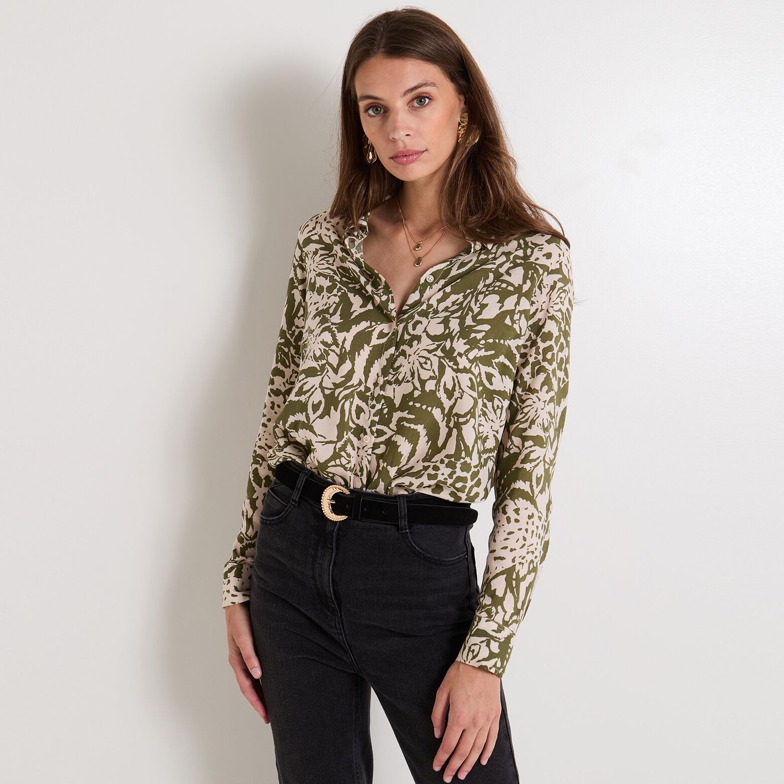 Ceinture croûte de cuir femme