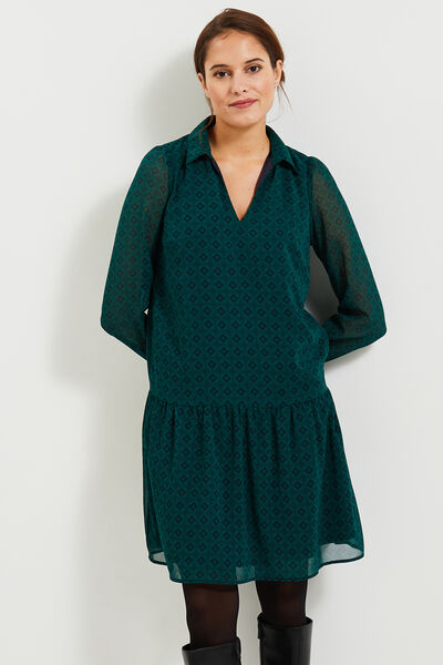 Robe voile habillée femme