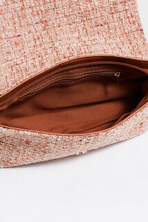 Sac rectangulaire tweed femme