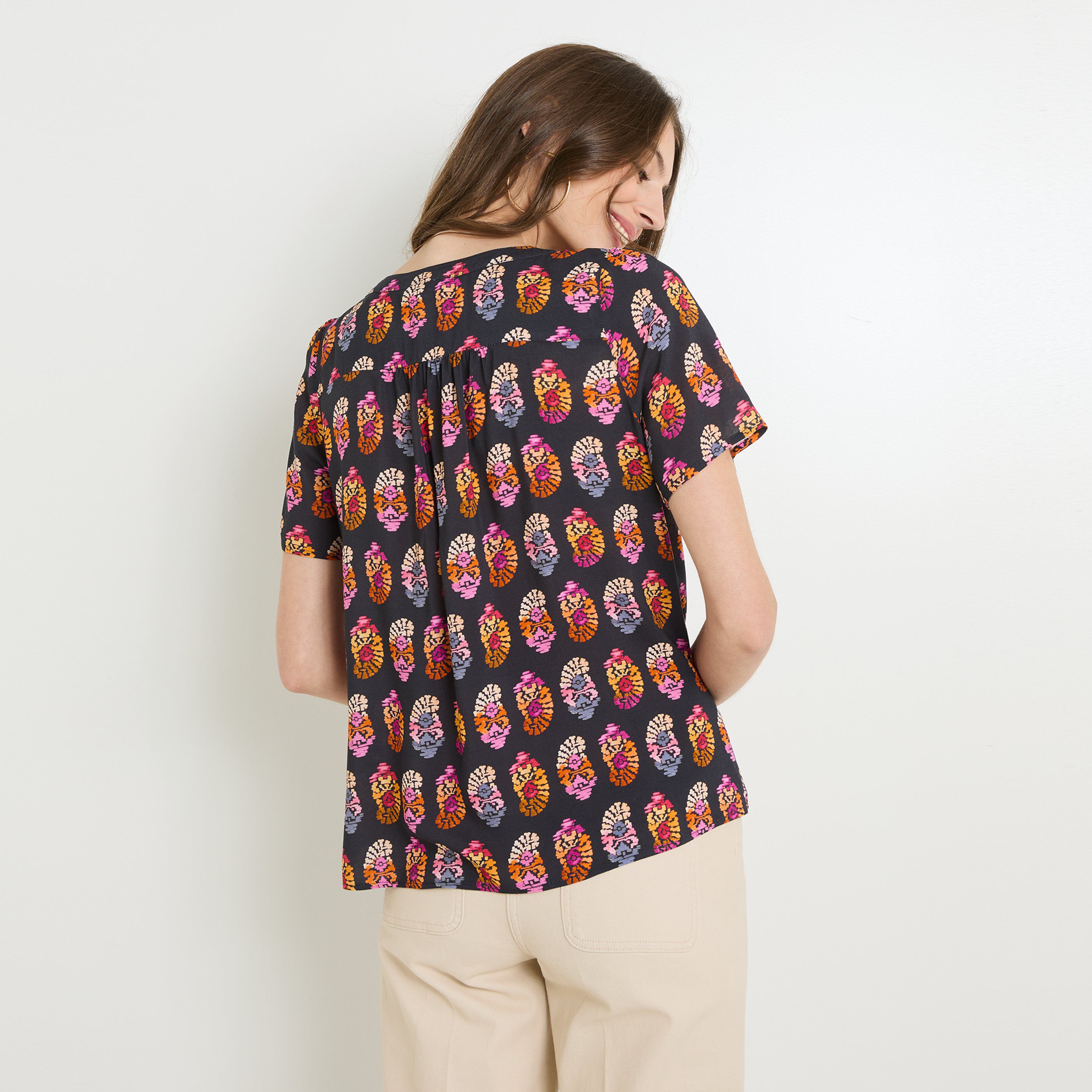 Chemise manches courtes femmes