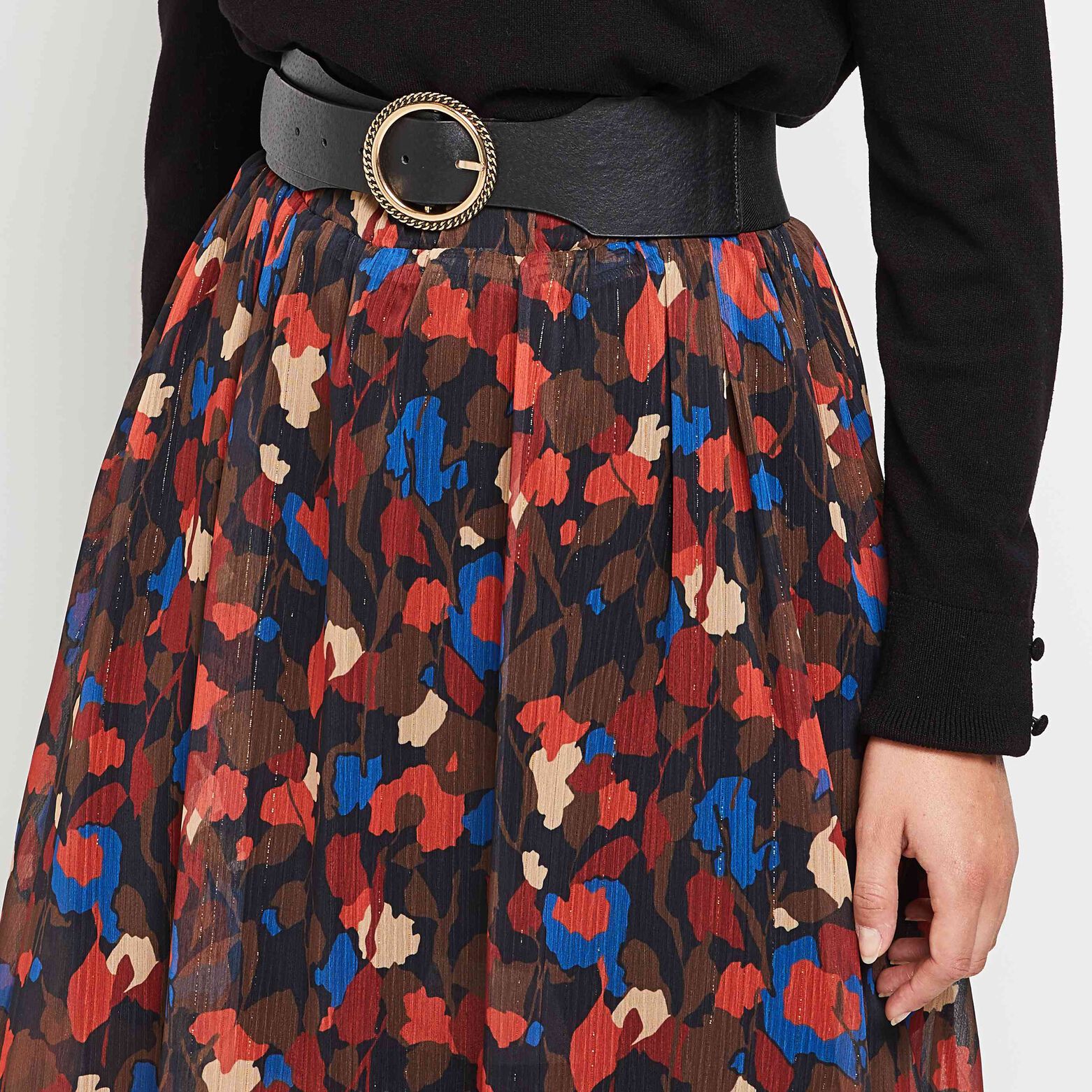Ceinture élastiquée au dos femme