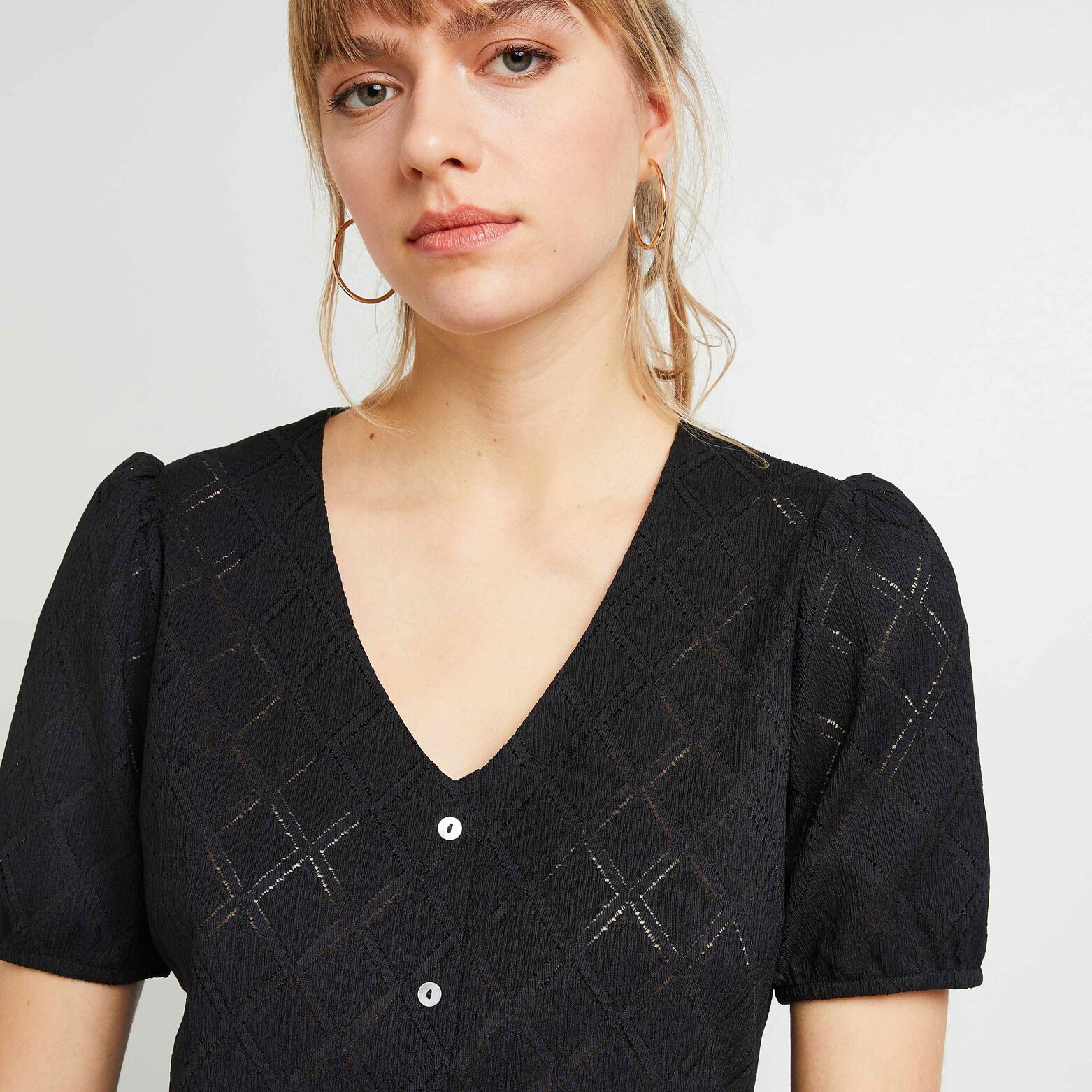 Tshirt ajouré femme