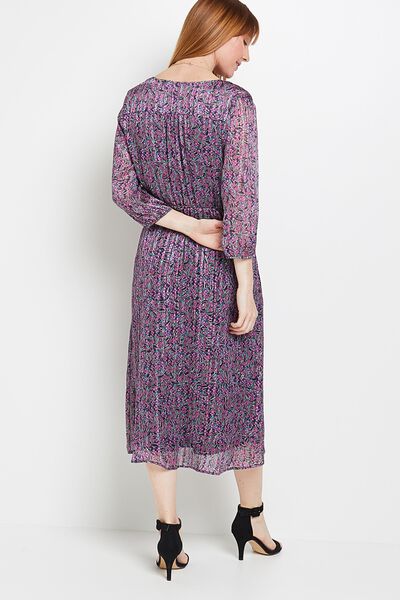 Robe longue imprimée femme