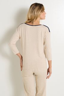 T-shirt col bateau femme