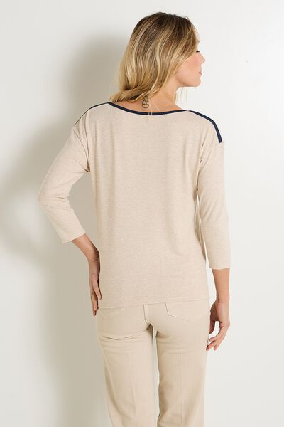 T-shirt col bateau femme